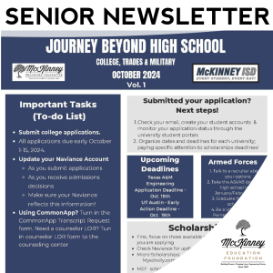 MEF College Advisors Newsletters October 2024 Cover